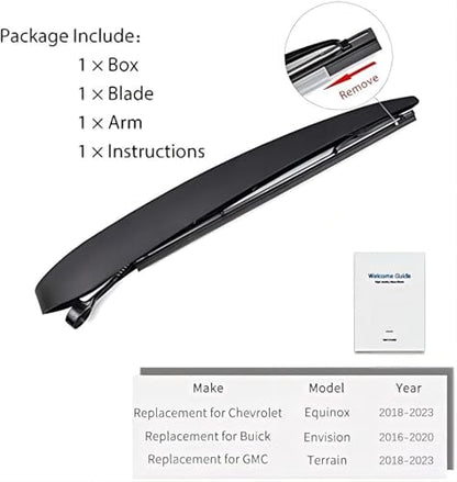 Rear Wiper Arm Blade Set (16"+12")