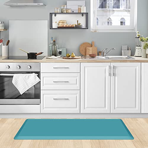 Kitchen Mat Cushioned Anti Fatigue Rug Standing and Comfort Floor Mats (Green / 39"L x 17.3"W x 0.5"Th)