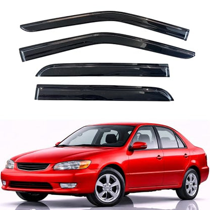 Rain Guards Window Visors for 1998 (1998-2002 Corolla Sedan & 1998-2002 Prizm)