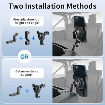 Car Phone Holder Center Console Organizer For Jeep Wrangler JK JKU 2011 2012 2013 2014 2015 2016 2017 Auto Accessories Navigation Bracket Interior Decoration Screen dash board Mobile Cell Mount case (for Wrangler 2011-2017)