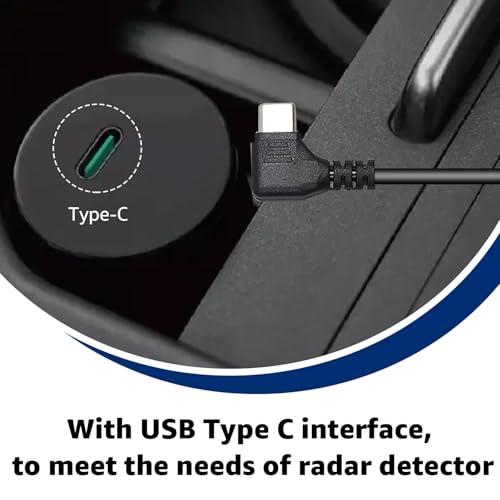 USB C to RJ11 Radar Detector Power Cable for Uniden Escort & More 13FT (USB-C to RJ11)
