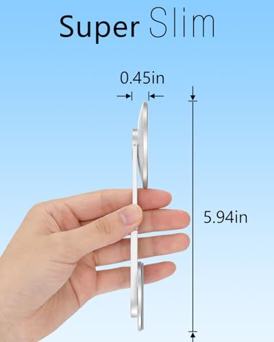 Magnetic Tesla Phone Holder (Silver / Charging)