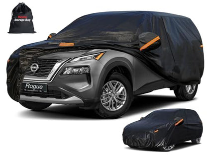 7 Layers Waterproof SUV Car Cover for Nissan Rogue 2007 (PE-Black / Custom Fit Nissan Rogue)