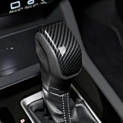 Car Carbon Fiber ABS Gear Shift Knob Panel Sticker Cover Interior Trim Decal Only for Subaru Forester 2025 Accessories (Gear Shift Knob Decal)