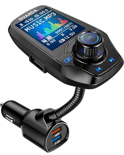 Bluetooth FM Transmitter for Car (18W/5V-Black)