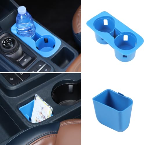 Center Console Cup Holder Insert Kit Compatible with Ford Maverick 2022+ (Blue(Kit))