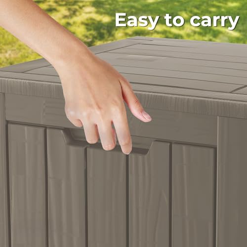 35 Gallon Resin Deck Box (Grey / 35 Gallon)
