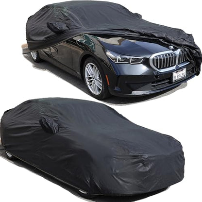 All Weather Waterproof car Cover Good for rain Snow uv Protection dust Large Sport Sedan CTS A7 Ghibli Gran Coupe CT5 A6 Trans Am Firebird Black (PE - (See Size Chart) / BLACK)