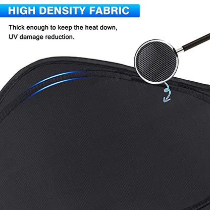 Windshield Sun Shade for Dodge RAM 1500 2019 (Side Window Sunshade for Dodge RAM 19-25)