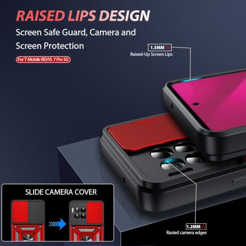 for T Mobile Revvl 7 Pro Case (T-Mobile REVVL 7 Pro（6.78"） / Red)