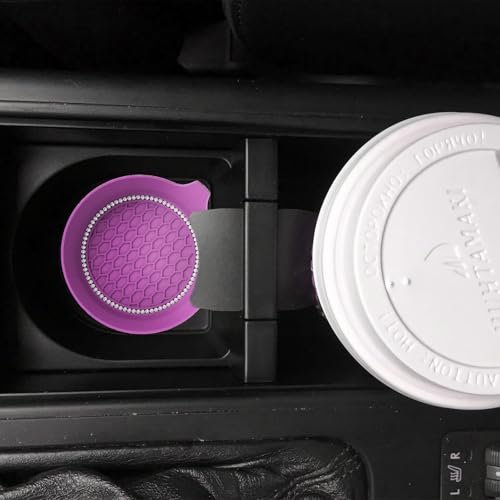 4 PCS Car Cup Coasters (Purple*4PCS / With Diamonds)