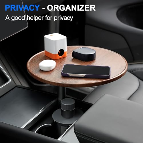 360° Rotating Cup Holder Tray Organizer for Car Center Console