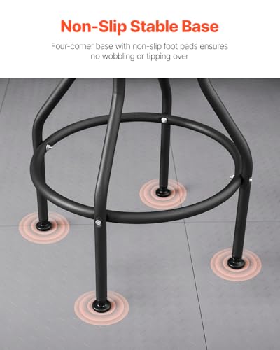 Shop Stool with Backrest (with Backrest-no Casters)