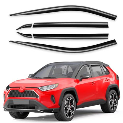 Tape On Window Visors Rain Guards for Toyota RAV4 2019 (Fit for 2019-2025 Toyota RAV4)