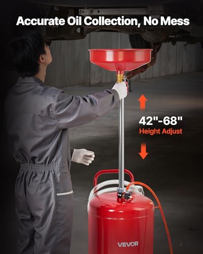 25 Gallon Waste Oil Drain Tank (20.9 x 17.1 x 68.1 in)