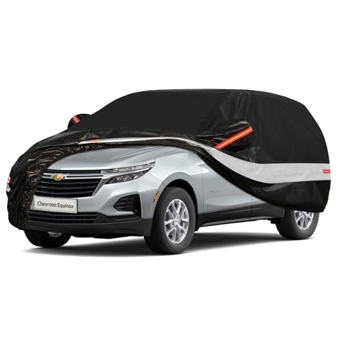 10 Layers SUV Car Cover Custom Fit for Chevrolet Chevy Equinox (Black Gray / Custom Fit for Chevrolet Equinox)