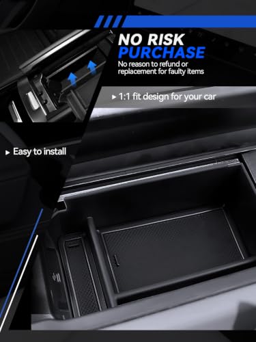 for GLC 300 Center Console Organizer 2023 2024 2025 2026 Mercedes GLC Class X254 Coupe & SUV Accessories Armrest Tray Middle Storage Box Insert Container Durable ABS Plastic (for 2023-2026 Mercedes GLC300)
