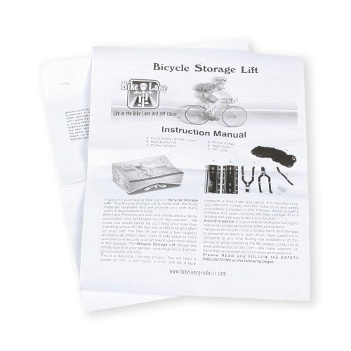 Rad Sportz Bike Hanger Overhead Pulley System