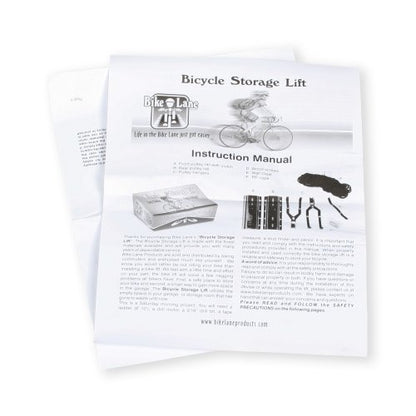 Rad Sportz Bike Hanger Overhead Pulley System