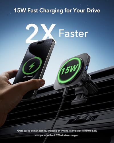 for MagSafe Car Mount Charger for iPhone Duo