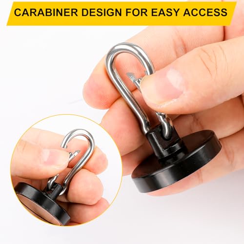 Magnetic Hooks (Black / 0.98in)