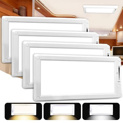 4 Pack 12 in RV LED Interior Lights (White / 4 pack)