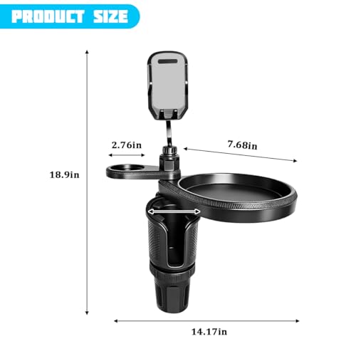 Car Cup Holder Tray (Gray)