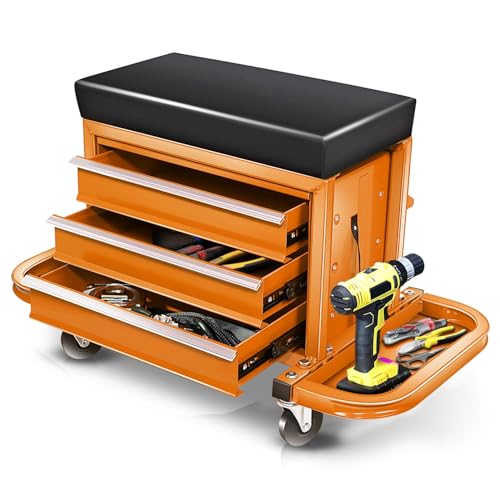 Mechanic Rolling Seat (Orange)