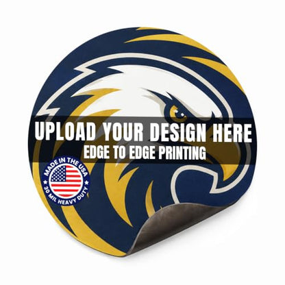 Custom Round Car Magnet 5 Inch (1 Pack)