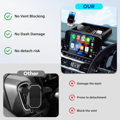 Car Phone Holder Fit for Pathfinder 2022 2023 2024 2025 w (For Pathfinder 2022-2025 9inch)