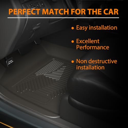 TPE Floor Mats Fit 2021 (2021-2025|Fit Chevy Tahoe & GMC Yukon|3PCS)