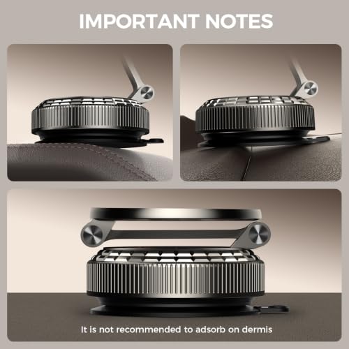 Metal Magnetic Car Phone Holder for Magsafe Phone (Dark Gray)