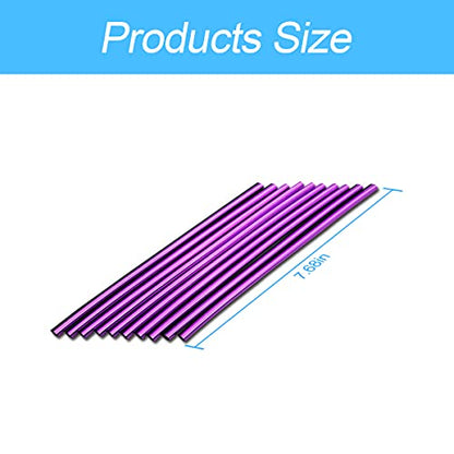20PCS Waterproof Bendable Car Air Vent Trim Strips (Purple)