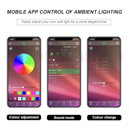 Interior Car LED Strip Lights with APP Control (3 in 1/ 197 inches / USB Port)