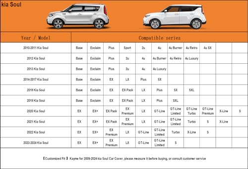 6 Layers Waterproof SUV Car Cover for Kia Soul 2009 (LM-Silver / 53. Custom Fit Kia Soul)
