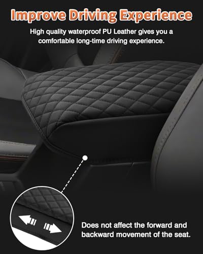 Custom for 2026 2025 Subaru Forester Center Console Cover Armrest Cover for Subaru Forester Accessories 2025 Arm Rest Cushion Pad Leather Middle Console Cover Armrest Seat Box Protector (For Subaru Forester 2025-2026)
