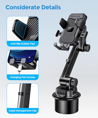 Cup Holder Car Phone Mount (Single Clamp)