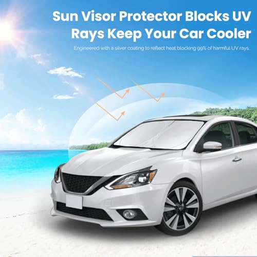 Windshield Sunshade for Nissan Sentra 2013 2014 (Fit Sentra 14-19)