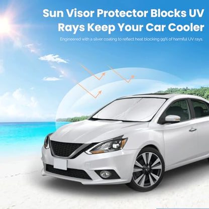 Windshield Sunshade for Nissan Sentra 2013 2014 (Fit Sentra 14-19)