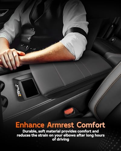 for 2024 2025 2026 Honda Prologue Center Console Cover Armrest Box Cover for Prologue (Honda Prologue Thin Black Leather)