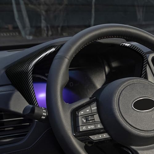 Car ABS Center Console Instrument Dashboard Panel Trim Cover Only for 2025 2026 Subaru Forester Carbon Fiber Interior Accessories (Instrument Dashboard Decal)