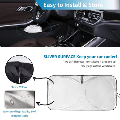 Custom Sunshade Windshield Sun Shade for 2018 (for 2018-2026 Audi Q8)