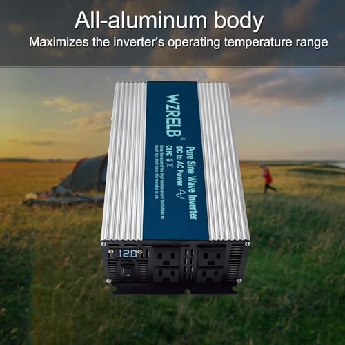 1800W Pure Sine Wave Inverter 36V DC to 110V 120V AC