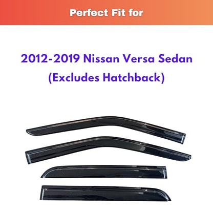 Rain Guards Fit for 2012 (2012-2019 Versa Sedan)