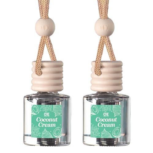 CANDECraftCo 2 Pack Hanging Car Air Freshener Diffuser for Essential Oils