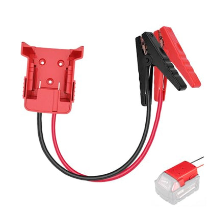 Jumper Cables alligator clips Compatible with Mil.waukee M18 18V Batteries (1.3FT)