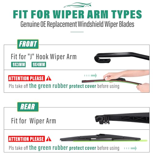 Windshield Wiper Blades Replacement for Scion xB 2008 (22"/20"/14")