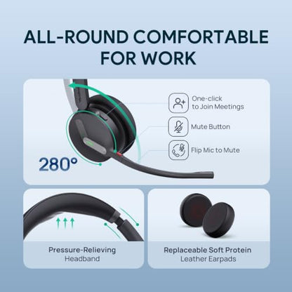 WH64 DECT & Bluetooth Mono UC Zoom Wireless Headset