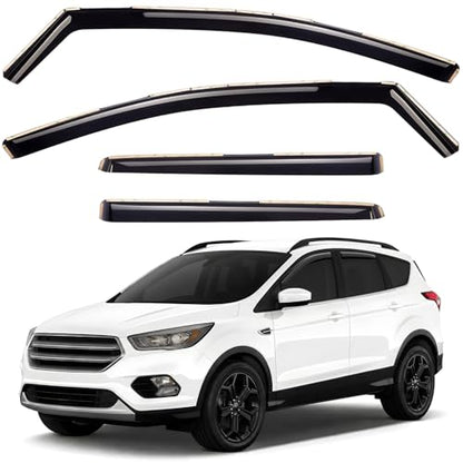 Window Deflectors Smoke Tinted in (For Escape 13-19)