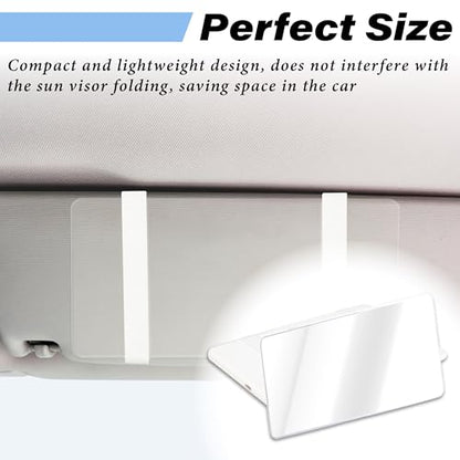 Car Sun Visor Mirror (White)